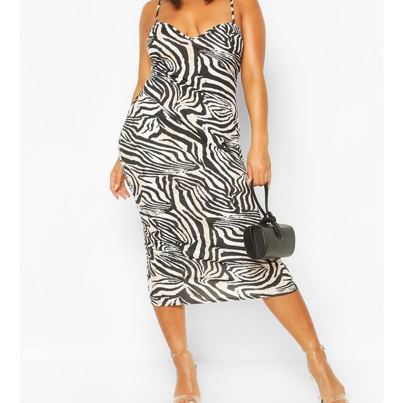 Zebra Print Dress - Picture 2 of 3
